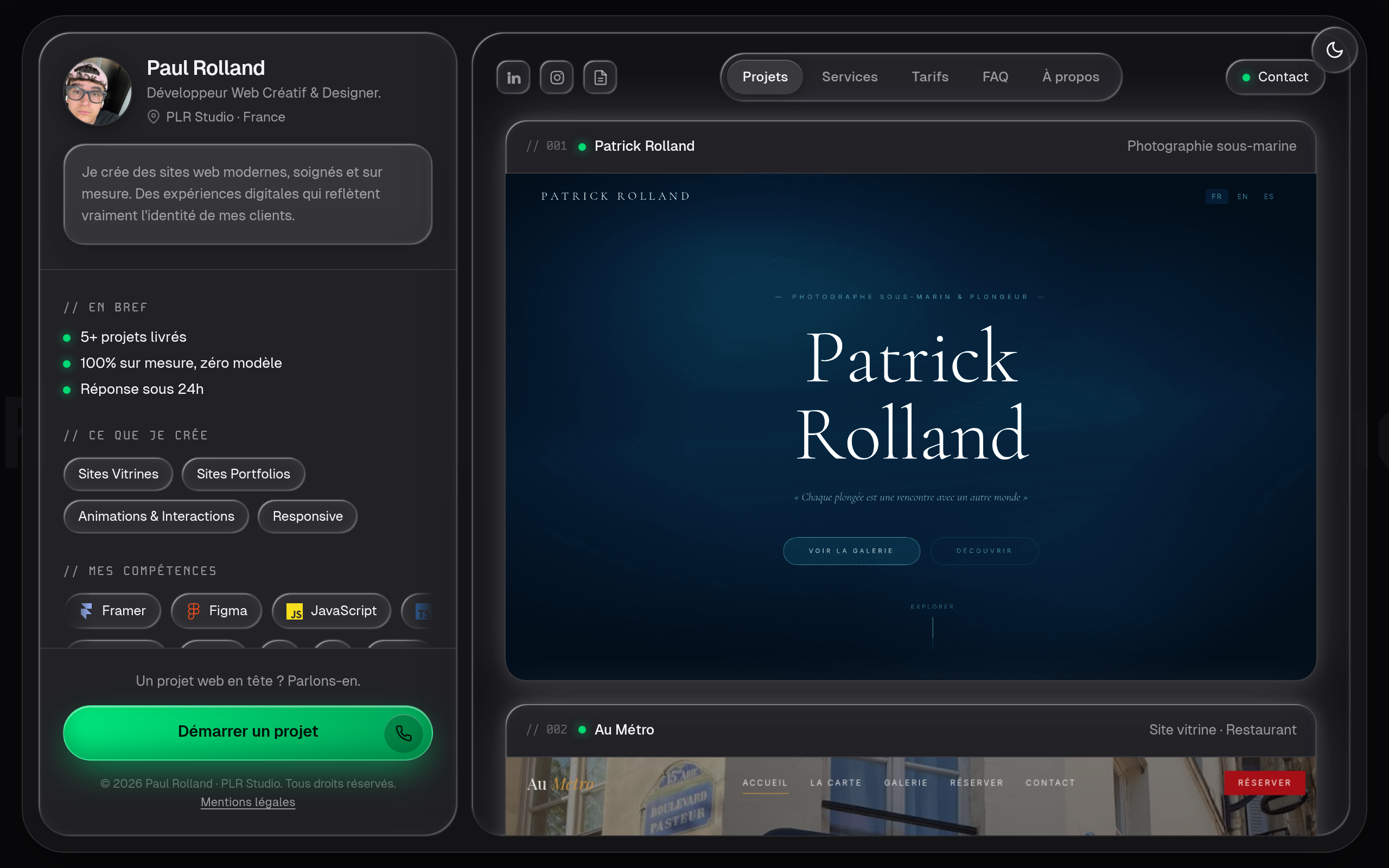 Portfolio Paul Rolland, plrstudio.fr